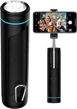 Integrated 20-Inch Selfie Stick, Power Bank, Flashlight, Card, Resistant. - £26.06 GBP
