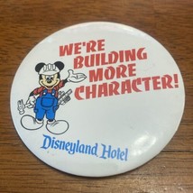 Disneyland Hotel We&#39;re Building More Character Pin  Mickey Mouse Constru... - £10.05 GBP