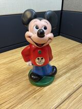 Vintage Disney Caplugs Mickey Mouse Rubber Coin Piggy Bank KG JD - $17.82