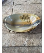 VTG Noritake Tree On Lake Scenic Oval Porcelain Dish - $15.99