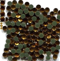 Rhinestones 3mm 10ss TOPAZ color Hot Fix  144 pc  1 gross - £4.47 GBP