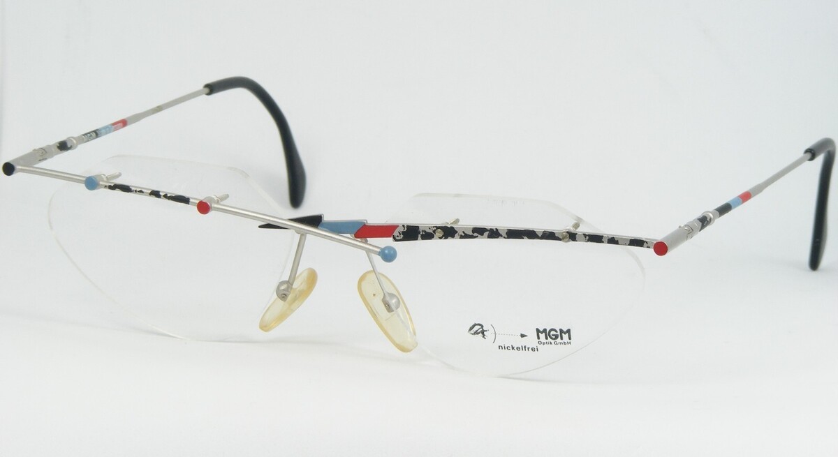 MGM G14 F3 Lunettes Multicolores Sans Monture 53-15-150mm Allemagne - $85.91