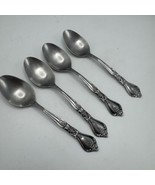 4 PCs Rogers Kings Berry Stanley Roberts Stainless Oval Soup Spoons 7&quot; G... - $24.07