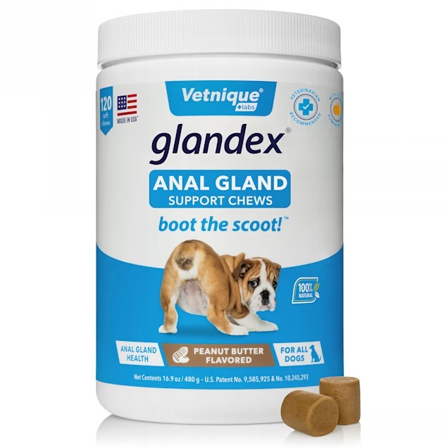 Vetnique Labs Glandex Peanut Butter Flavoured Anal Gland Support Dog Soft Chews, - $49.49