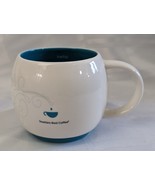 SEATTLE&#39;S BEST COFFEE STARBUCKS BRAND STACKABLE MUG TEAL HELLO TEA MUG 2011 - $21.93 CAD