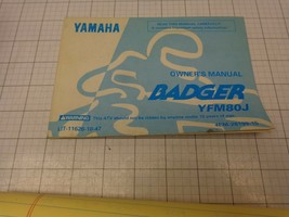 OEM Yamaha Owners Manual YFM80J YFM 80 J Badger    LIT-11626-10-47 4EM-2... - $25.14