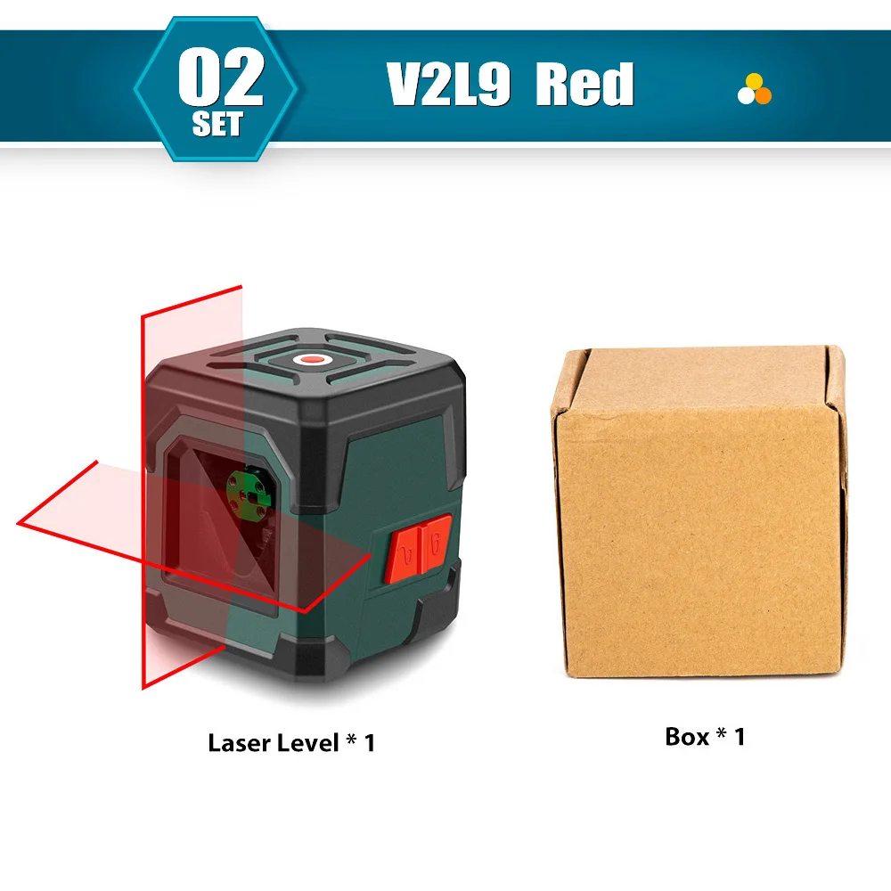 Mini 2 Lines Green Laser Level Self-Leveling 1V1H Green Beam Professiona... - $5,486.48 MXN