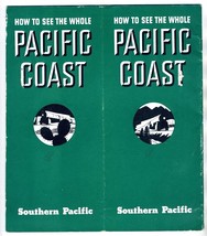 1937 Southern Pacific Railroad Brochure How to See the Whole Pacific Coast - £22.05 GBP