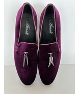 Amali Velvet Smoking Slippers Formal Men&#39;s Tuxedo Shoes Slip On Loafers - $540.78 MXN