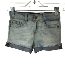 Lucky Brand Girls&#39; 5-Pocket Cuffed Stretch Denim Shorts (Size 4/5) - £26.52 GBP