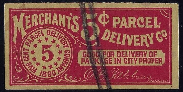 Primary image for 1890 Merchant's 5c Parcel Delivery Co. "Read"