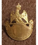 Napoleonic plate pressed brass era Napoleonic British size 1812 shako he... - £34.89 GBP