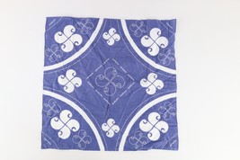 Vintage 90s Carhartt Spell Out All Over Print Bandana Handkerchief Blue Cotton - $34.60