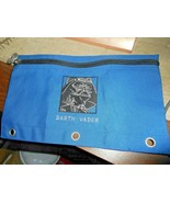 Star Wars Darth Vader Blue Pencil Bag or Utility Bag Zippered Cloth Viny... - £7.42 GBP