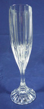 Mikasa Park Lane Stemware 8 3/4&quot; Clear Champagne Flute Textured Stem Glassware - £18.95 GBP