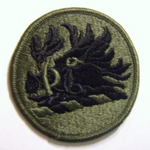 GEORGIA  NATIONAL GUARD PATCH SUBDUED COLOR BLACK ON OLIVE NOS - £2.75 GBP