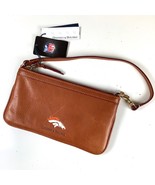 NWT Authentic Dooney &amp; Bourke NFL Denver Broncos Leather Wallet Wristlet - €76,77 EUR