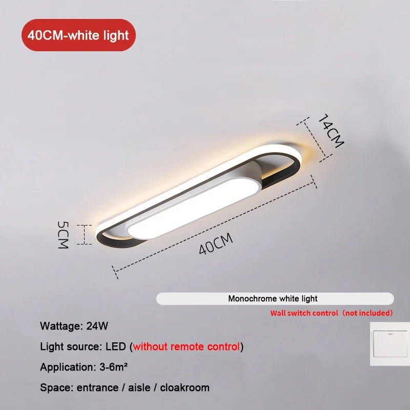 Led Ceil Light Rectangular For Kitchen Home Deco Chandelier Dining rooms Sensor  - £272.57 GBP