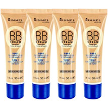 Pack of (4) New Rimmel London BB Cream Super Makeup Medium 1.0 oz - £21.36 GBP