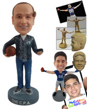 Personalized Bobblehead Basketball coach making game strategies fr the team wear - £72.72 GBP