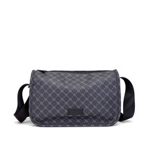 Plaid Shoulder Bag Small Square Bag Men&#39;s Casual Small Bag Horizontal Cr... - £21.12 GBP