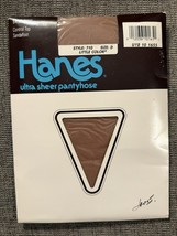Vtg Hanes Ultra Sheer Control Top Sandalfoot Pantyhose Size D Little Col... - $10.61