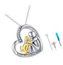 Dog / Cat Urn Necklace for Ashes S925 Sterling - £143.59 GBP