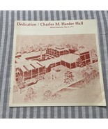 Dedication Booklet Charles M Harder Alfred University Ceramics 1973 - $19.50 CAD