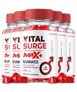 5 Pack Vital Surge Max Plus Gummies for Men Higher Strength Daily Supple... - $1,998.39 MXN