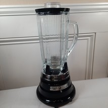 WARING PRO 51BL23 Commercial Kitchen Blender Black clover lid glass pitcher - £52.99 GBP