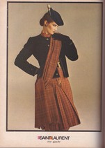 1979 YSL Yves Laurent Saint Kristin Clotilde Darnell 6-pg Vintage Print Ad 1970s - £11.99 GBP