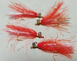 2022, Red &amp; White Flash Fly for Trout and Crappie, Size 8, Sold per 8, H... - £8.40 GBP