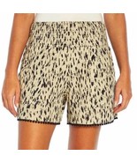 Three Dots Ladies&#39; Size XL Elastic Waist Pull-On Shorts, Animal Print - £11.96 GBP