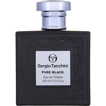 Sergio Tacchini Pure Black By Sergio Tacchini Edt Spray 3.4 Oz - £19.94 GBP