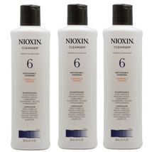 NIOXIN System 6 Cleanser  Shampoo 10.1oz (Pack of 3) - £23.97 GBP
