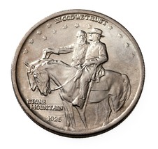 1925 50C Pierre Mountain Commémoratif Demi Dollar En Choix Bu État - £79.10 GBP