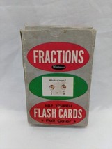 Vintage Fractions Whitman Help Yourself Flash Cards Full Color - $9.89