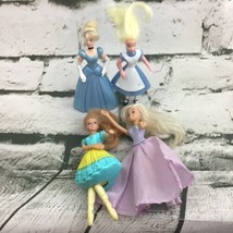 Doll Figures Lot Of 4 Alice Cinderella Barbies McDonalds Happy Meal Toys - $9.89