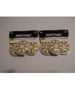 Lot of 2  Rayovac 24 Pack Hearing Aid Batteries - Size 10    Mercury Free - £11.00 GBP