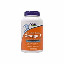 NOW Supplements, Omega-3 180 EPA / 120 DHA, Enteric Coated, Cardiovascular Su... - £18.72 GBP