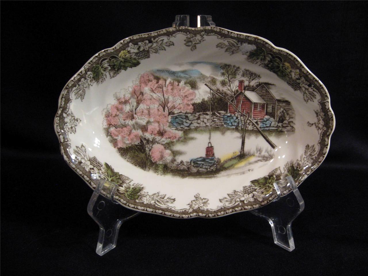 JOHNSON BROTHERS FRIENDLY VILLAGE RELISH PLATE / GRAVY UNDERPLATE - THE WELL - $30.91