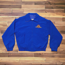 Vtg Metro Goldwyn Mayer Jacket Mens Large Blue High Five Sportswear Made... - $29.95
