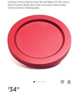 XLCS desigCamera Lens Cover Dustproof Waterproof Scratch Proof Aluminum ... - $399.65 MXN