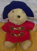 Sears Paddington Bear In Red Coat 8&quot; Plush Stuffed Animal Toy - £12.02 GBP