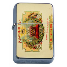 Vintage Cigar Box Poster D11 Flip Top Oil Lighter Wind Resistant - $14.80