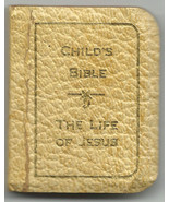 small Child&#39;s Bible 2&quot;x1 3/4&quot; The Life of Jesus Belk&#39;s Baby Department N... - $48.38