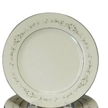 Noritake Heather Salad Plate 8&quot; Ivory China Platinum Rim Mid Century Japan - $11.72