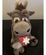 Disney frozen Sven reindeer snowflake rare soft toy plush animal - $28.04