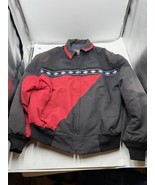 Vintage Santa Fe Trail Red Aztec Jacket Blanket Lined Western Large L Ma... - $1,020.58 MXN