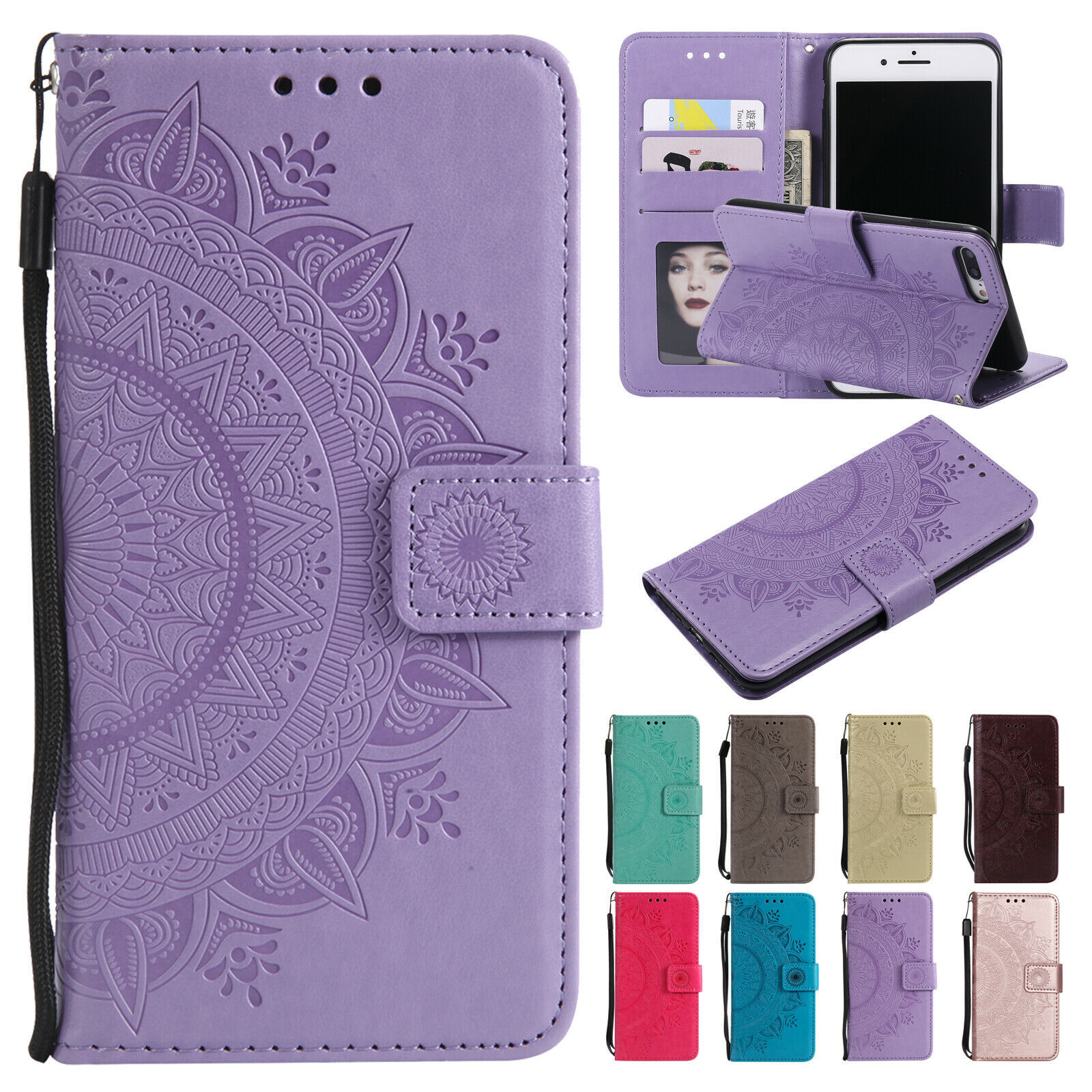 Flip Pattern Leather Wallet Shockproof Case Cover For iPhone 12 Pro Xs Max 7 8 6